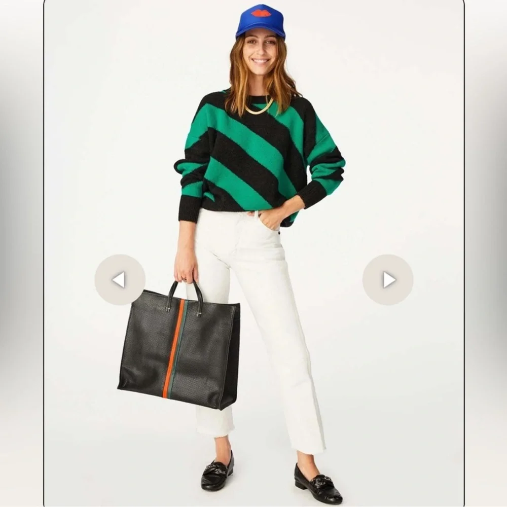 Clare V. Leather Tote Bag